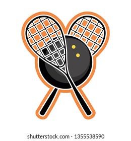 Squash sport. Logo