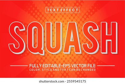 Squash text editable style effect