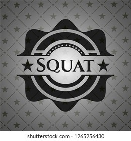 Squat black badge