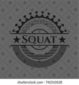 Squat black badge