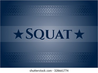 Squat-Karte oder Banner