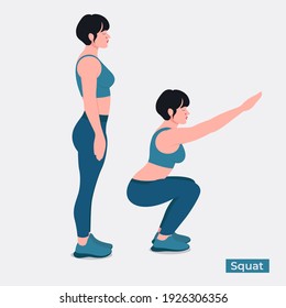 13,870 Squats exercise vector Images, Stock Photos & Vectors | Shutterstock