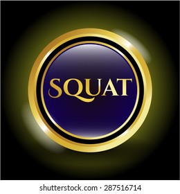 Squat gold badge