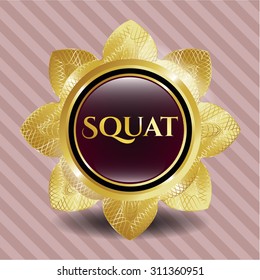 Squat gold badge