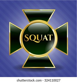 Squat gold badge