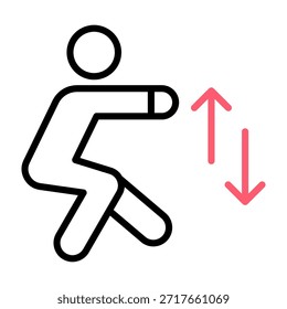 Ilustração de vetor de estilo de cor de linha de ícone de quadrado