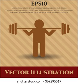 Squat icon vector illustration