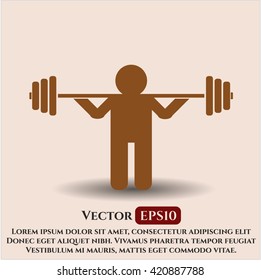 Squat icon vector symbol flat eps jpg app web concept website