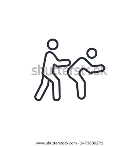 squat icon. vector.Editable stroke.linear style sign for use web design,logo.Symbol illustration.