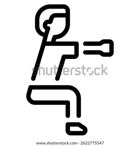 Squat icon, for web, app, infographic, etc
