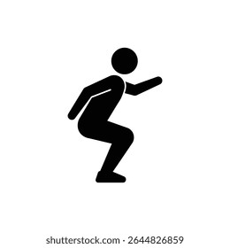 Squat Jump with Arms Behind Exercise Demonstrating Power and Explosive Movement