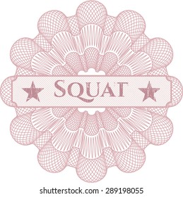 Squat linear rosette