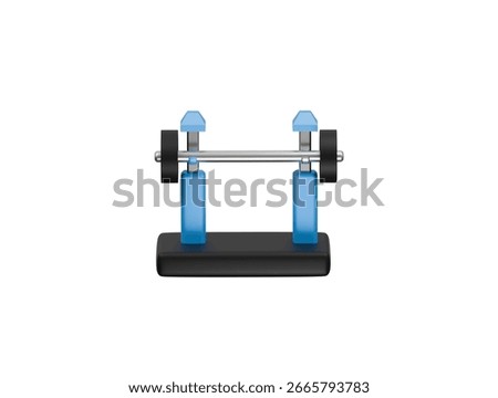 squat rack icon 3d illustration render