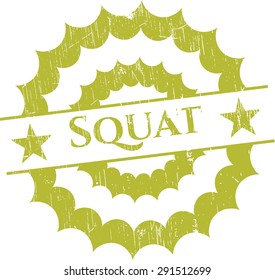 Squat rubber grunge seal