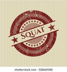 Squat rubber grunge seal