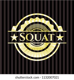 Squat shiny badge