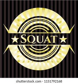 Squat shiny badge