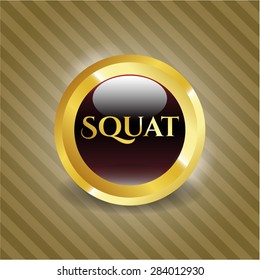 Emblema brillante de Squat