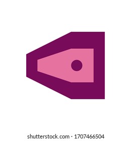 Squat toilet icon in trendy flat style isolated on background