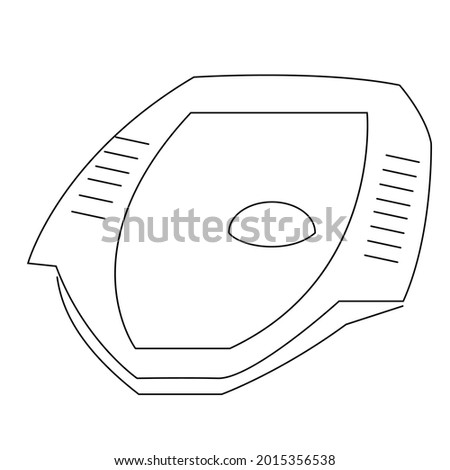 Squat toilet icon vector design on white background.