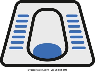Squat toilet icon vector illustration isolated on white background design