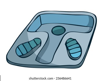 Squat Toilet, Vector Illustration. 