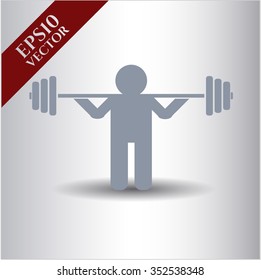 Squat vector icon