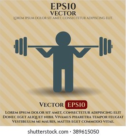 Squat vector icon