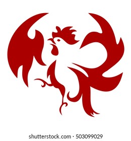 Squawking Rooster Icon 01