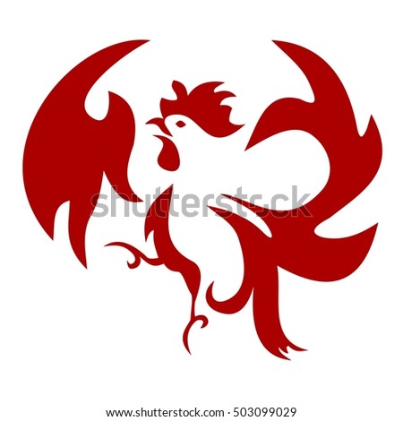Squawking Rooster Icon 01