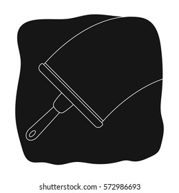 Squeegee icon in black style isolated on white background. Cleaning symbol stock vector illustration.