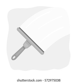 Squeegee icon in monochrome style isolated on white background. Cleaning symbol stock vector illustration.