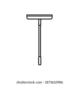 Squeegee icon on white background. Vector illustration in flat cartoon design. 