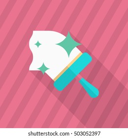 Squeegee icon , Vector flat long shadow design.