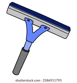 squeegee illustration hand drawn isolated vector