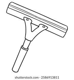 squeegee illustration hand drawn outline vector