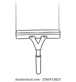 squeegee illustration hand drawn outline vector