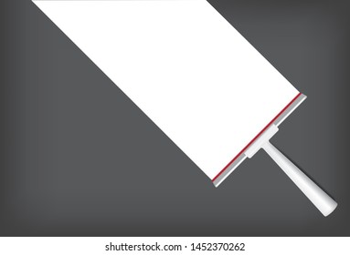 Squeegee Mock up Realistic Cleaning Object. For Household Wiper Thing Vector on Transparent and White Background
