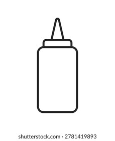 Squeeze bottle for ketchup and mustard condiments