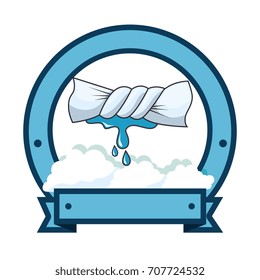 squeeze the clothes emblem