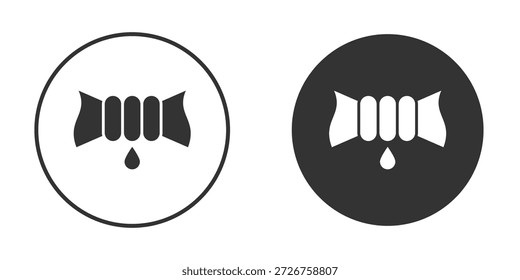 Squeeze icon silhouette shape graphic simple plain clipart symbols