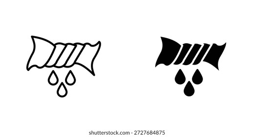 Ícone de aperto símbolo logotipo elemento de design gráfico. EPS10