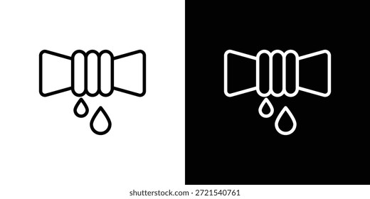 Drücken Sie Symbol in trendigen Strich dünnen linearen Stil.