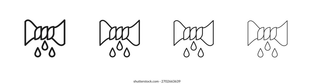Apriete la Ilustración vectorial del ícono. Vector editable EPS 10.