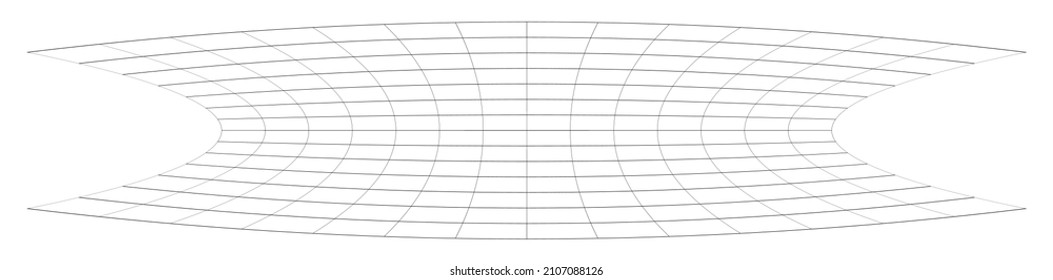 Squeeze long, oblong irregular rectangular wire-frame, grid, mesh, lattice and trellis lines matrix