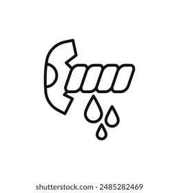 squeeze wet laundry icon logo sign vector outline