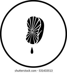 squeezed lemon symbol