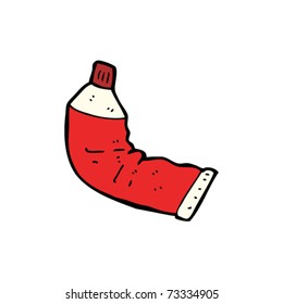 squeezed tube cartoon