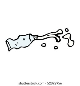dibujo de tubo exprimido
