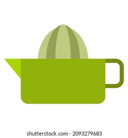 squeezer flat clipart vector illustration